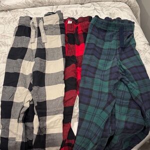 Plaid pajama Bottoms bundle